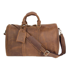 Leather Mens Cool Large Weekender Bag Travel Bag for Men