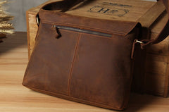 Leather Mens Cool Messenger Bag Shoulder Bag Crossbody Bag for Men