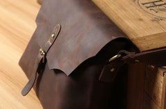 Leather Mens Cool Messenger Bag Shoulder Bag Crossbody Bag for Men