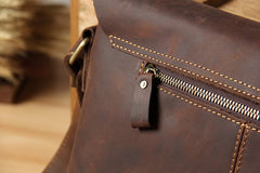 Leather Mens Cool Messenger Bag Shoulder Bag Crossbody Bag for Men