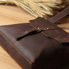 Leather Mens Cool Messenger Bag Shoulder Bag Crossbody Bag for Men