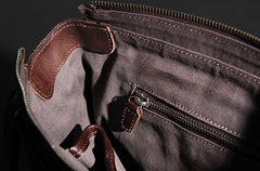 Leather Mens Cool Messenger Bag Shoulder Bag Vintage Crossbody Bag for Men