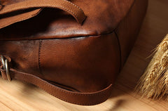 Leather Mens Cool Messenger Bag Shoulder Bag Vintage Crossbody Bag for Men