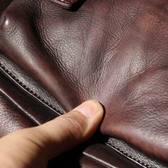 Leather Mens Cool Messenger Bag Shoulder Bag Vintage Crossbody Bag for Men