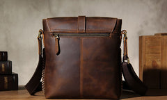 Leather Mens Cool Shoulder Bag Vintage Purse Messenger Bag Crossbody Bag for Men