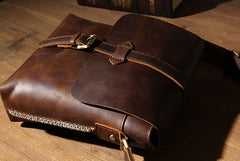 Leather Mens Cool Shoulder Bag Vintage Purse Messenger Bag Crossbody Bag for Men