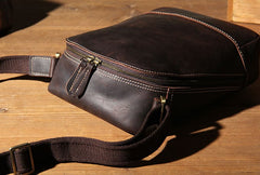 Leather Mens Cool Shoulder Bag Vintage Purse Messenger Bag Crossbody Bag for Men