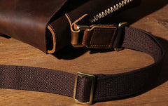 Leather Mens Cool Shoulder Bag Vintage Purse Messenger Bag Crossbody Bag for Men