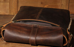Leather Mens Cool Shoulder Bag Vintage Purse Messenger Bag Crossbody Bag for Men
