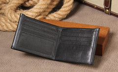 Leather Mens Cool Slim billfold Leather Wallet Men Small Wallets Bifold for Men