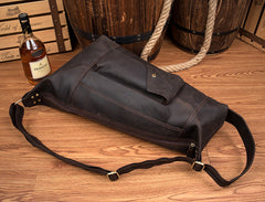 Leather Mens Cool Sling Bag Crossbody Bag Chest Bag for men
