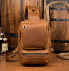 Leather Mens Cool Sling Bag Crossbody Bag Chest Bag for men - View 9