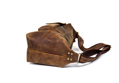 Leather Mens Cool Sling Bag Crossbody Bag Chest Bag for men