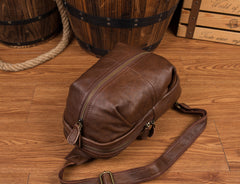 Leather Mens Cool Sling Bag Crossbody Bag Chest Bag for men