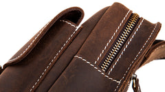 Leather Mens Cool Sling Bag Crossbody Sling Bag Chest Bag for men