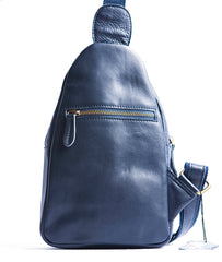 Leather Mens Cool Sling Bag Crossbody Bag Chest Bag for men