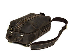 Leather Mens Cool Sling Bag Crossbody Bag Chest Bag for men