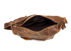 Leather Mens Cool Sling Bag Crossbody Bag Chest Bag for men