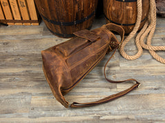 Leather Mens Cool Sling Bag Crossbody Bag Chest Bag for men