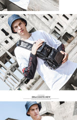 Leather Mens Cool Sling Bag Crossbody Bag Chest Bag for men