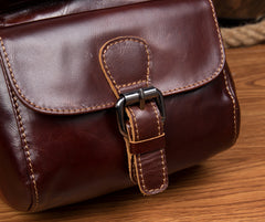 Leather Mens Cool Sling Bag Crossbody Bag Chest Bag for men