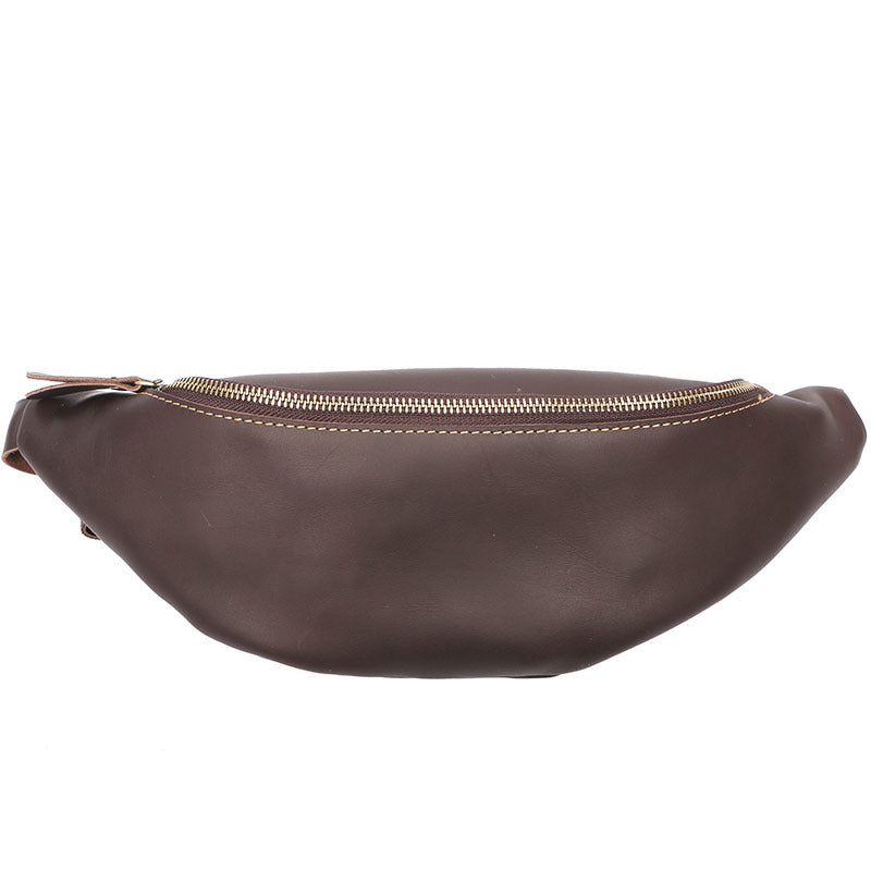 Chestnut Leather Bucket Sling Bag – OMNIA