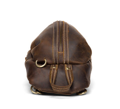 Leather Mens Cool Sling Bag Crossbody Bag Chest Bag for men