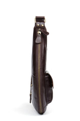 Leather Mens Cool Sling Bag Crossbody Bag Chest Bag for men