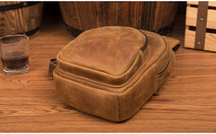 Leather Mens Cool Sling Bag Crossbody Bag Chest Bag for men