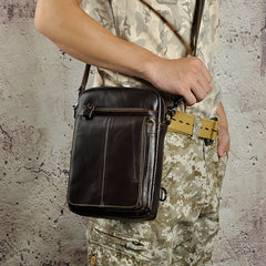 Leather Mens Cool Sling Bag Crossbody Bag Waist Bag for men