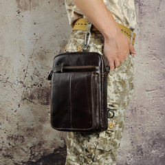 Leather Mens Cool Sling Bag Crossbody Bag Waist Bag for men