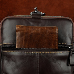 Leather Mens Cool Sling Bag Crossbody Bag Waist Bag for men