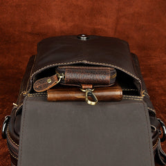 Leather Mens Cool Sling Bag Crossbody Bag Waist Bag for men