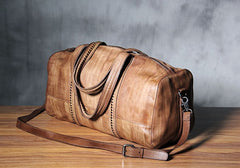 Leather Mens Cool Small Weekender Bag Travel Bag for Men