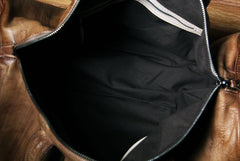 Leather Mens Cool Small Weekender Bag Travel Bag for Men