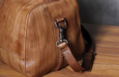 Leather Mens Cool Small Weekender Bag Travel Bag for Men