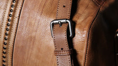 Leather Mens Cool Small Weekender Bag Travel Bag for Men