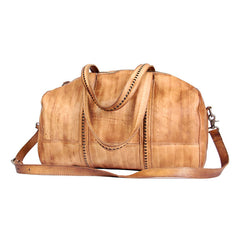 Leather Mens Cool Small Weekender Bag Travel Bag for Men
