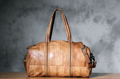 Leather Mens Cool Small Weekender Bag Travel Bag for Men