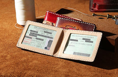 Leather Mens Driver License Wallet Men Small Wallets Slim for Men