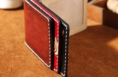 Leather Mens Driver License Wallet Men Small Wallets Slim for Men