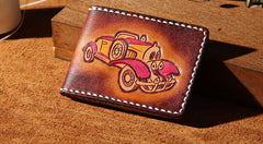 Leather Mens Driver License Wallet Men Small Wallets Slim for Men