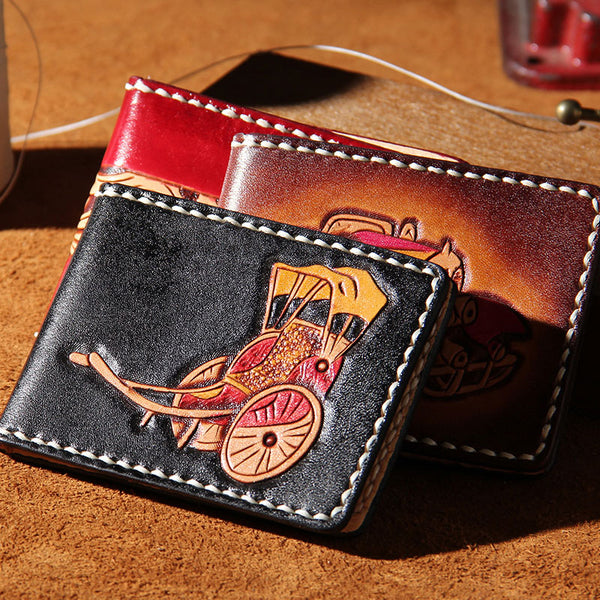 Leather Mens Driver License Wallet Men Small Wallets Slim for Men