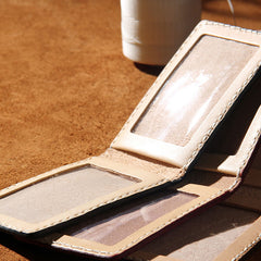Leather Mens Driver License Wallet Men Small Wallets Slim for Men