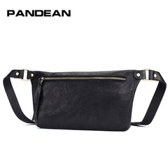 Leather Mens FANNY PACK MENS WAIST BAG HIP PACK BELT BAG FOR MEN - iwalletsmen