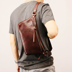 Leather Mens FANNY PACK MENS WAIST BAG HIP PACK BELT BAG FOR MEN - iwalletsmen