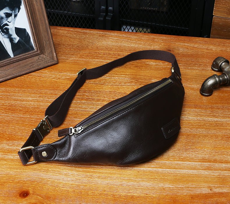 leather hip bag