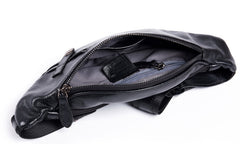 Leather Mens Fanny Pack Waist Bag Hip Pack Belt Bag Bumbag for Men