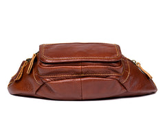 Leather Mens Fanny Pack Waist Bag Hip Pack Belt Bag Bumbag for Men