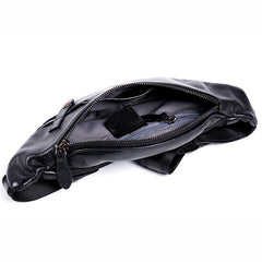 Leather Mens Fanny Pack Waist Bag Hip Pack Belt Bag Bumbag for Men